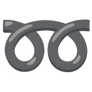 Double Curly Loop PNG Icon