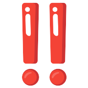 Double Exclamation Mark PNG Icon