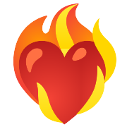 Heart On Fire PNG Icon