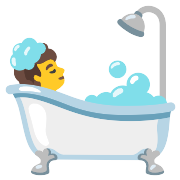 Person Taking Bath PNG Icon
