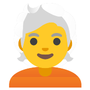 Person White Hair PNG Icon