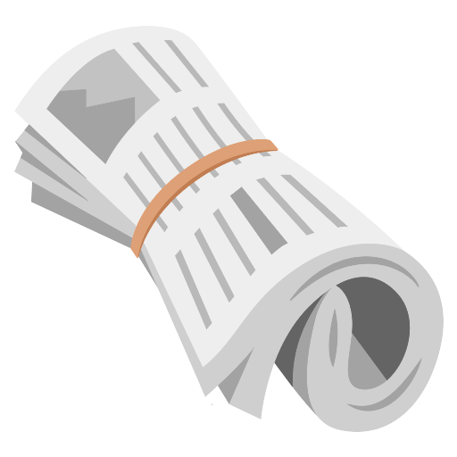 Rolled Up Newspaper Vector SVG Icon PNG Repo Free PNG Icons