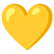 Yellow Heart PNG Icon