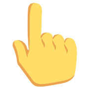 Backhand Index Pointing Up PNG Icon