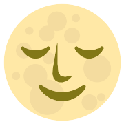 Full Moon Face PNG Icon