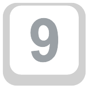 Keycap 9 PNG Icon