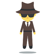 Man In Suit Levitating PNG Icon