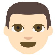 Man Light Skin Tone PNG Icon