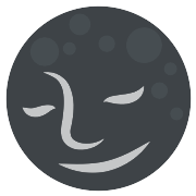 New Moon Face PNG Icon