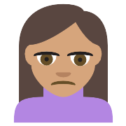 Person Frowning Medium Skin Tone PNG Icon