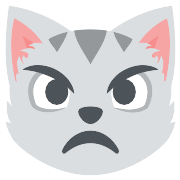 Pouting Cat Face PNG Icon