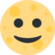 Full Moon Face PNG Icon