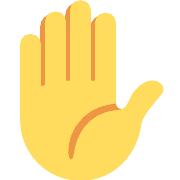 Raised Hand PNG Icon