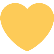 Yellow Heart PNG Icon