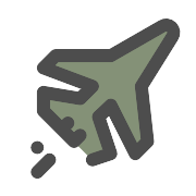 Jet Fighter Military War PNG Icon