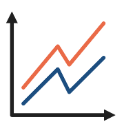 Line Chart Parallel PNG Icon Line Chart Parallel PNG Icon