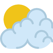 Clouds And Sun PNG Icon