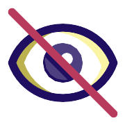 Disable Eye Inactive PNG Icon