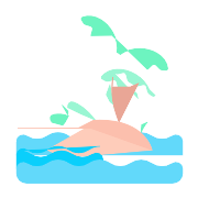Beach Hawaii Island PNG Icon