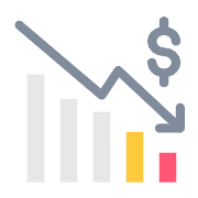 Loss Graph Finance Vector SVG Icon - P…