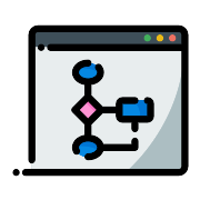 Flowchart Flow Diagram Browser PNG Icon