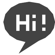 Bubble Message Hi PNG Icon