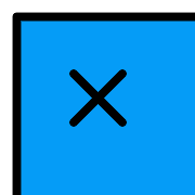 Square X PNG Icon