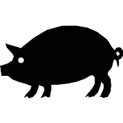 Pig Silhouette PNG Icon