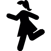 Running Girl PNG Icon