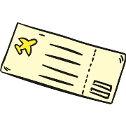 Plane Tickets PNG Icon