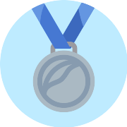 Silver Medal PNG Icon