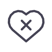 Heart X PNG Icon