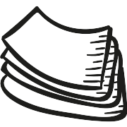 Draw Stack Of Papers PNG Icon