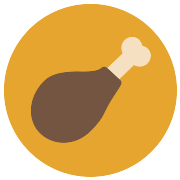 Chicken Leg PNG Icon