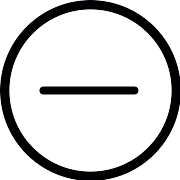 Negative Sign PNG Icon