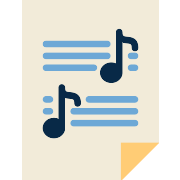 Sheet Music PNG Icon