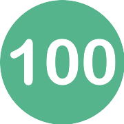 One Hundred PNG Icon