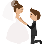 Wedding Couple PNG Icon