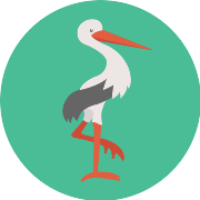 Stork PNG Icon